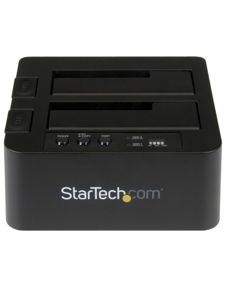 StarTech.com Duplicador Clonador Autónomo de Discos Duros o SSD SATA - Copiador de 2 Bahías - Base de Acoplamiento USB 3.1