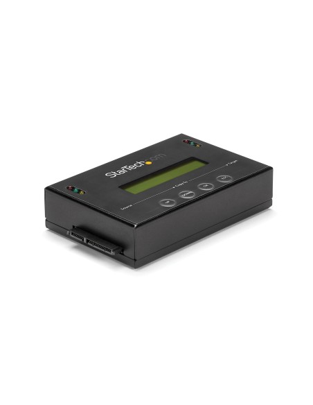 StarTech.com Clonador y Borrador Autónomo 1 1 para Discos Duros SSDs SATA - con Pantalla LCD - TAA - Independiente del Sistema