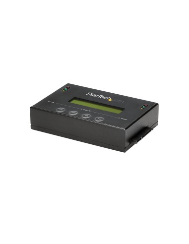 StarTech.com Clonador y Borrador Autónomo 1 1 para Discos Duros SSDs SATA - con Pantalla LCD - TAA - Independiente del Sistema