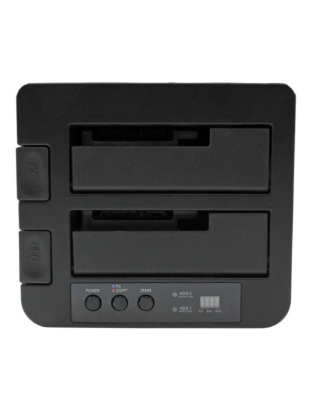 StarTech.com Duplicador USB 3.0 (5Gbps) o eSATA de Discos Duros de 2 Bahías, Independiente, Clonador Copiador de SSD o HDD SATA