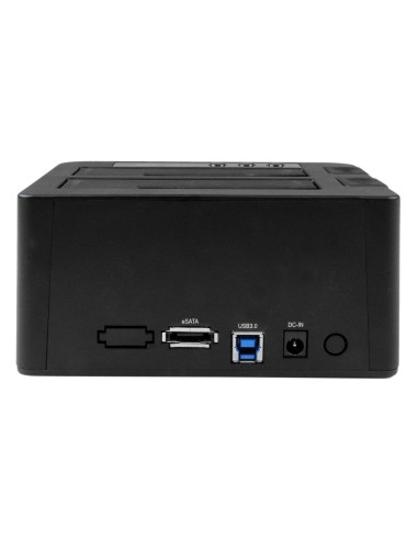 StarTech.com Duplicador USB 3.0 (5Gbps) o eSATA de Discos Duros de 2 Bahías, Independiente, Clonador Copiador de SSD o HDD SATA