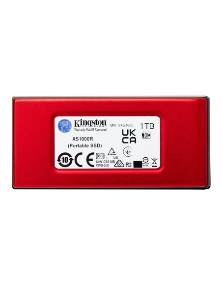 Kingston Technology 1TB SSD externo XS1000 USB 3.2 Gen 2, Rojo
