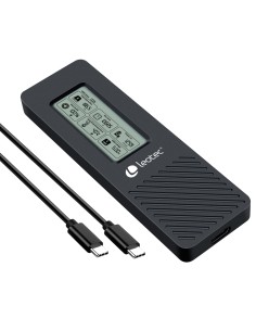Leotec CAJA EXTERNA PARA DISCOS M.2 NVME CON PANEL LCD 2