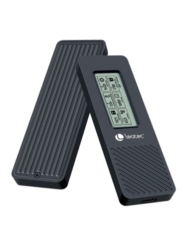 Leotec CAJA EXTERNA PARA DISCOS M.2 NVME CON PANEL LCD