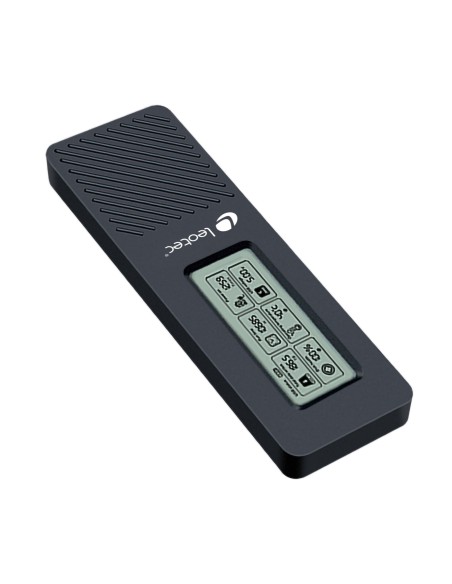Leotec CAJA EXTERNA PARA DISCOS M.2 NVME CON PANEL LCD