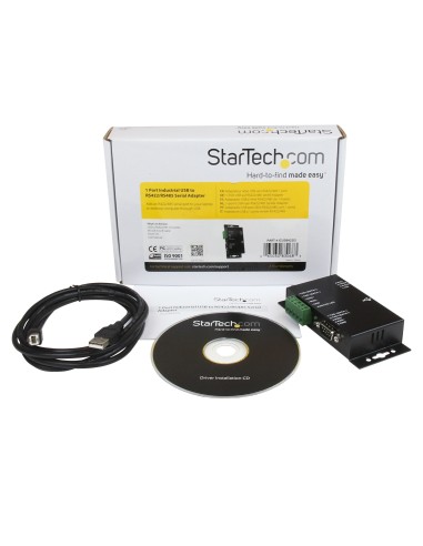 StarTech.com Adaptador USB a Serie Serial RS422 485 un Puerto DB9 o Bloque de Conexión con Aislamiento