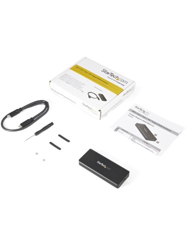 StarTech.com Caja USB 3.1 Gen 2 (10Gbps) para Unidades SSD NVMe M.2 - Resistente al Agua y el Polvo - IP67