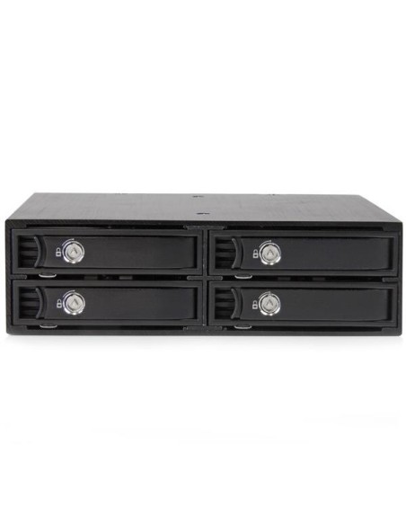 StarTech.com Backplane Rack Móvil 5,25 Pulgadas a 4 Unidades 2,5 SATA SAS