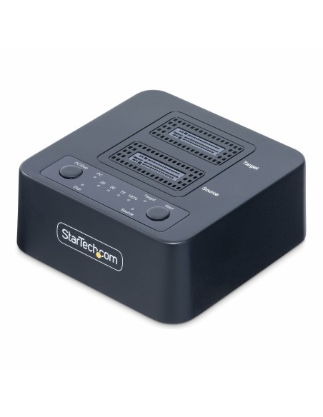 StarTech.com Dock Duplicador Clonador Autónomo 1 1 de Unidad SSD NVMe M.2 - 90GBpm - USB-C 3.2 de 20Gbps - Docking Station USB