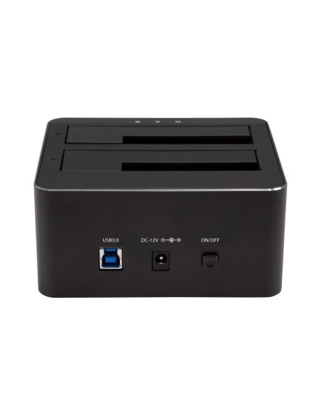 StarTech.com Docking Station USB 3.0 de 2 Bahías SATA de 2,5 o 3,5 Pulgadas para SSD o Disco Duro Base de Conexión para