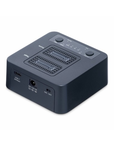 StarTech.com Dock Duplicador Clonador Autónomo 1 1 de Unidad SSD NVMe M.2 - 90GBpm - USB-C 3.2 de 20Gbps - Docking Station USB