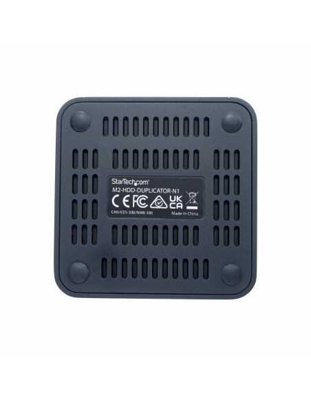 StarTech.com Dock Duplicador Clonador Autónomo 1 1 de Unidad SSD NVMe M.2 - 90GBpm - USB-C 3.2 de 20Gbps - Docking Station USB