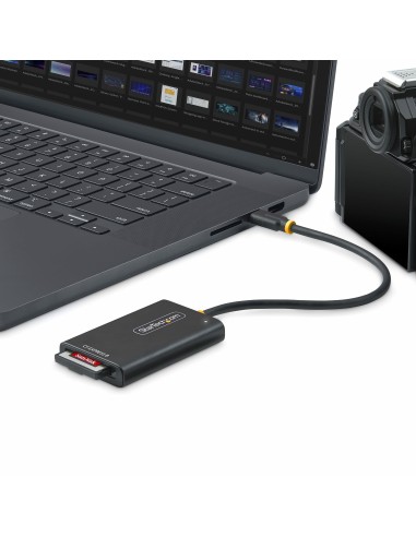 StarTech.com Lector USB-C de Tarjetas CFexpress Tipo B - USB Tipo C USB 3.2 10Gb - Adaptador Lector de Tarjetas de Memoria
