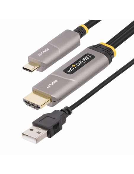 StarTech.com Cable Activo Óptico USB-C a HDMI 2.0 (AOC) de 9,15m - Conversor Adaptador Unidireccional USB Tipo C a HDMI -