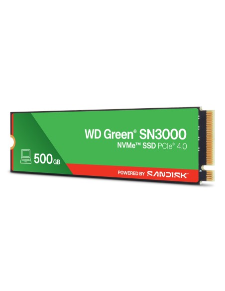 SanDisk Green WD SN3000 NVMe 500 GB M.2 PCI Express 4.0 QLC 3D NAND