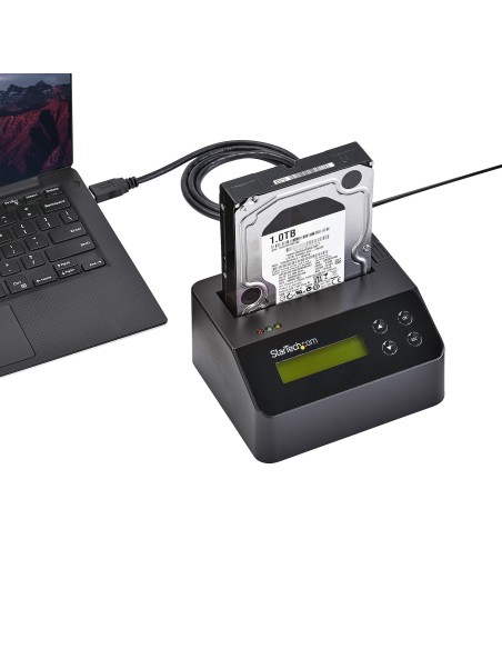 StarTech.com Borrador Autónomo USB 3.0 de 1 Bahía para Discos Duros o SSDs - USB 3.0 a SATA II (3 Gbps) - TAA - 9 Modos de