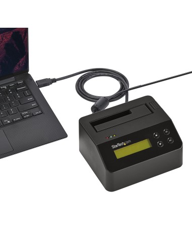 StarTech.com Borrador Autónomo USB 3.0 de 1 Bahía para Discos Duros o SSDs - USB 3.0 a SATA II (3 Gbps) - TAA - 9 Modos de