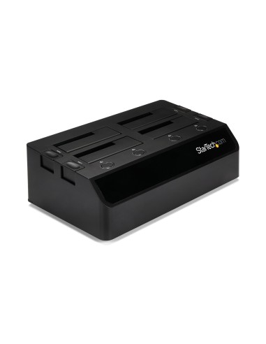 StarTech.com Base de Acoplamiento USB 3.0 de 4 Bahías SATA - Docking Station USB de Discos Duros o SSD SATA III de 2,5 3,5" -