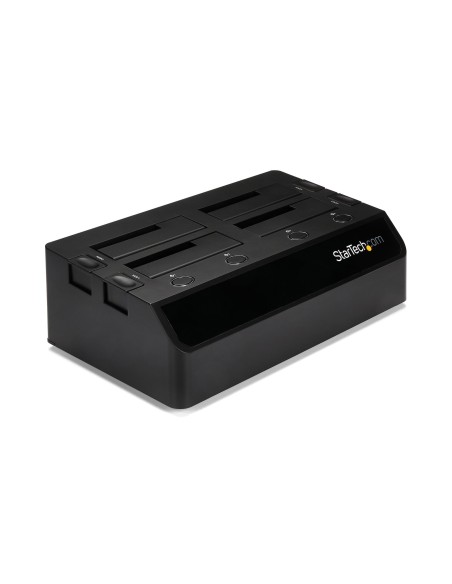 StarTech.com Base de Acoplamiento USB 3.0 de 4 Bahías SATA - Docking Station USB de Discos Duros o SSD SATA III de 2,5 3,5" -