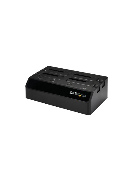 StarTech.com Base de Acoplamiento USB 3.0 de 4 Bahías SATA - Docking Station USB de Discos Duros o SSD SATA III de 2,5 3,5" -