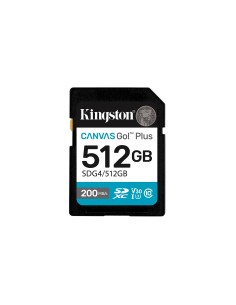 Kingston Technology Canvas Go! Plus 512GB SDXC Canvas Go Plus Gen4 200MB s C10 UHS-I U3 V30 2