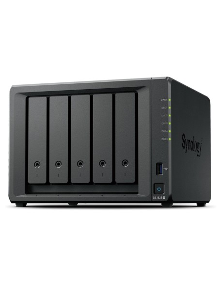 Synology DiskStation DS1525+ servidor de almacenamiento NAS Ryzen Embedded V1500B 8 GB DDR4 0 TB Negro