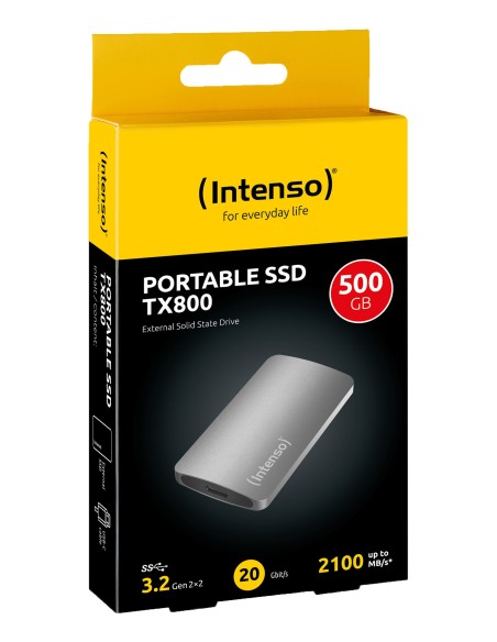 Intenso TX800 500 GB USB Tipo C USB 3.2 Gen 2x2 Antracita